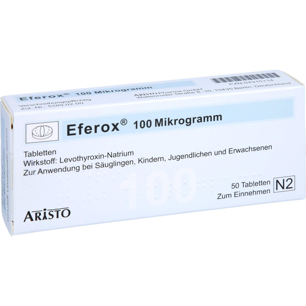 Eferox 100 Mikrogramm Tabletten (50 stk)