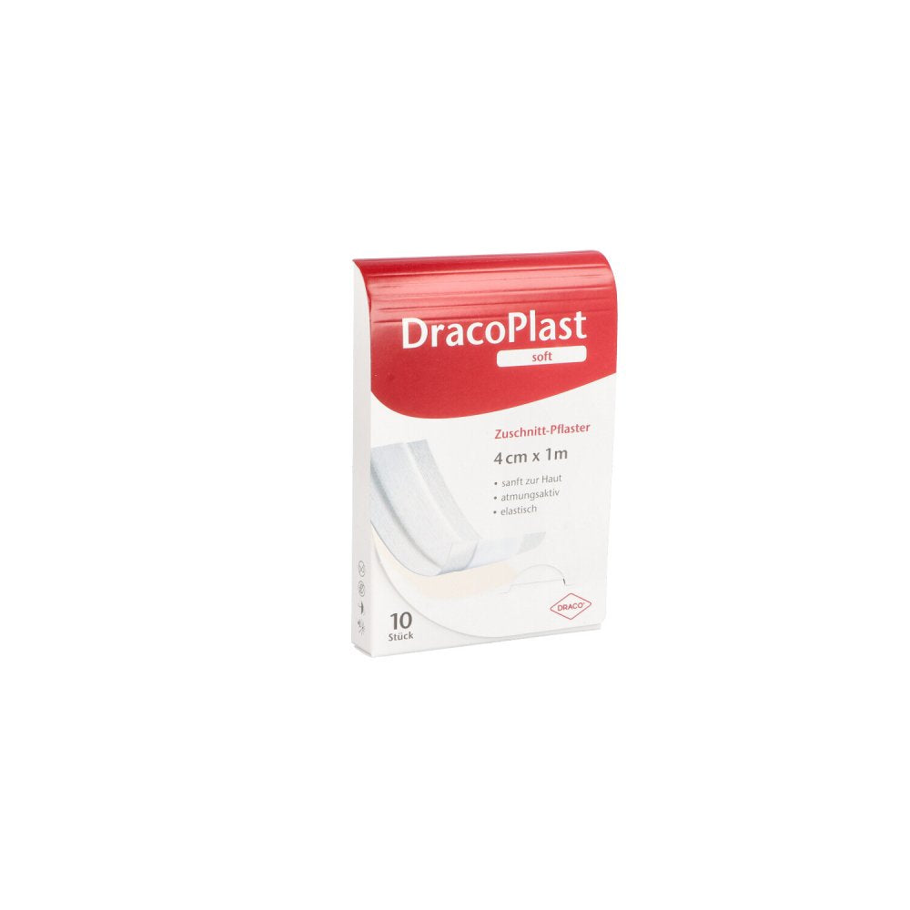 Das Produktfoto zeigt Dracoplast Soft Pflaster 4 Cmx1 M (1 stk) PZN 04374335