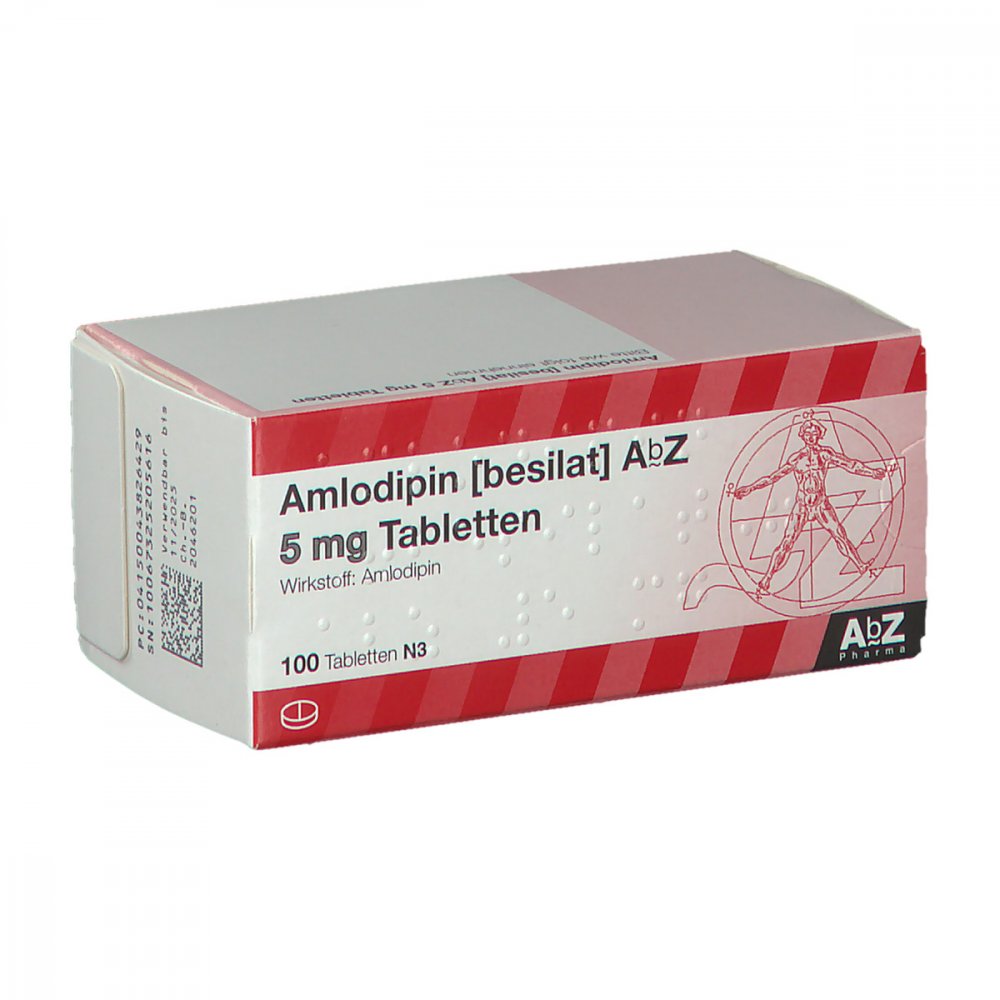Amlodipin Besilat Abz 5 Mg Tabletten (100 stk)