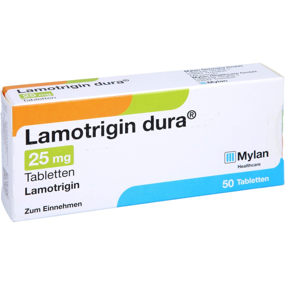 Das Produktfoto zeigt Lamotrigin Dura 25 Mg Tabletten (50 stk) PZN 04385505