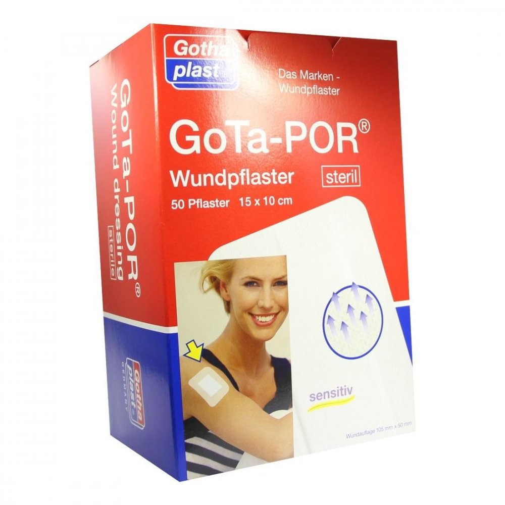 Gota-Por Wundpflaster Steril 100x150 Mm (50 stk)