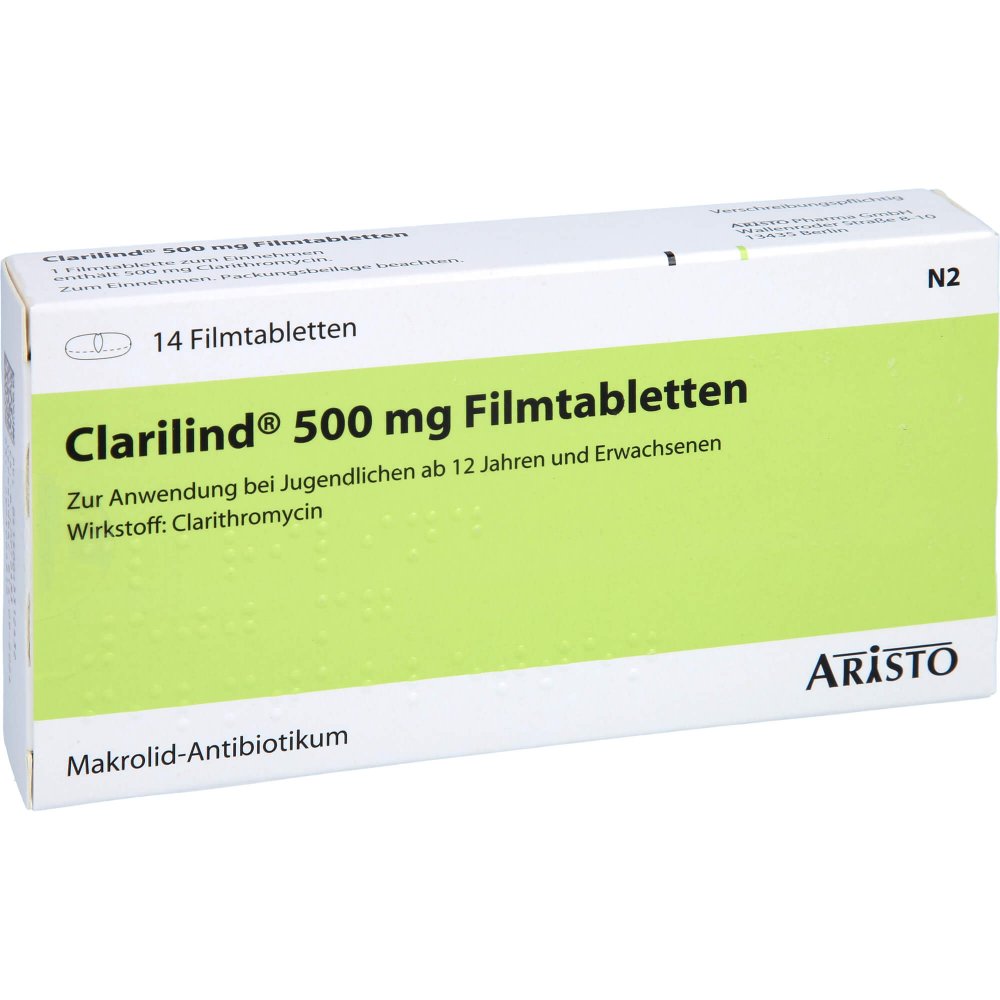 Clarilind 500 Mg Filmtabletten (14 stk)