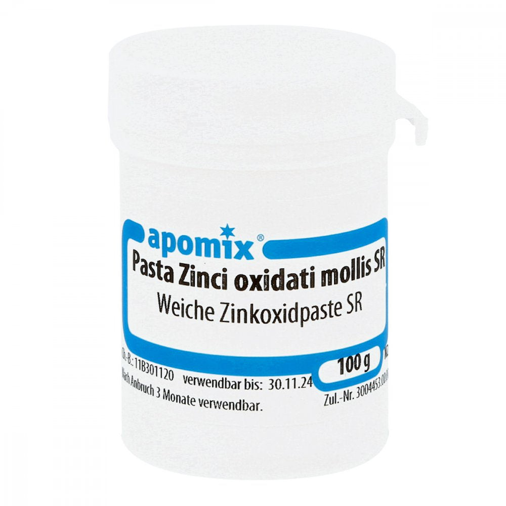 Das Produktfoto zeigt Pasta Zinci Oxid. Mollis Sr (100 g) PZN 04546173