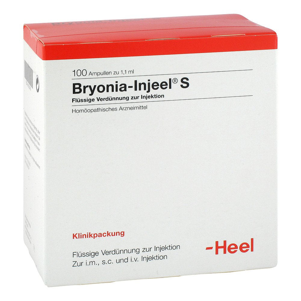 Das Produktfoto zeigt Bryonia Injeel S Ampullen (100 stk) PZN 04562060