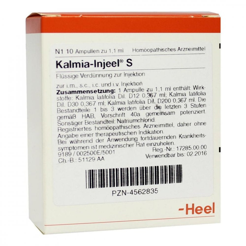 Das Produktfoto zeigt Kalmia Injeel S Ampullen (10 stk) PZN 04562835