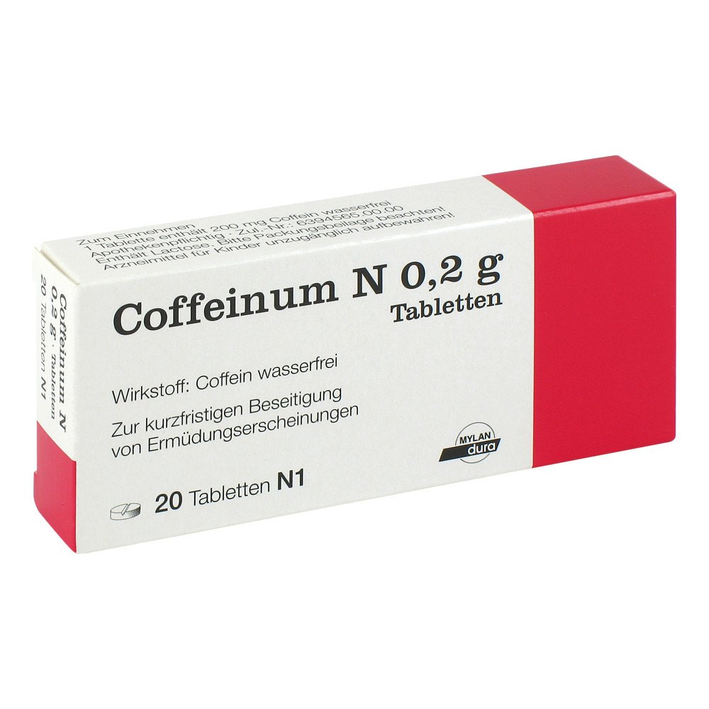 Coffeinum N 0,2 G Tabletten (20 stk)