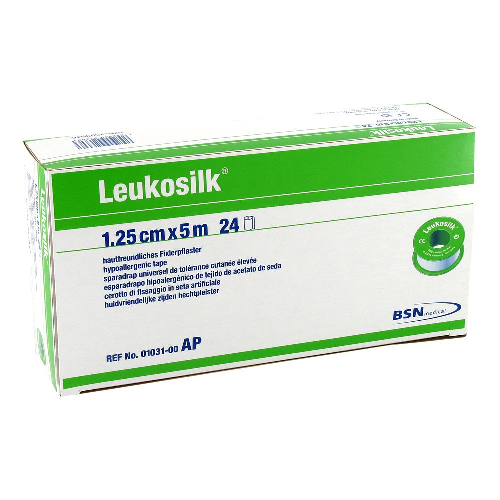 Leukosilk 1,25 Cmx5 M (24 stk)