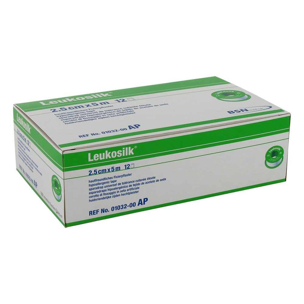 Leukosilk 2,5 Cmx5 M (12 stk)