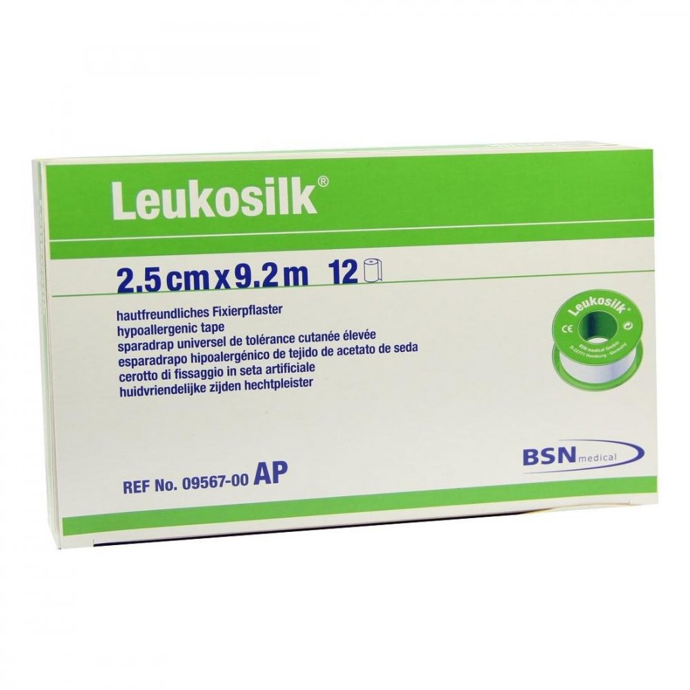 Leukosilk 2,5 Cmx9,2 M (12 stk)