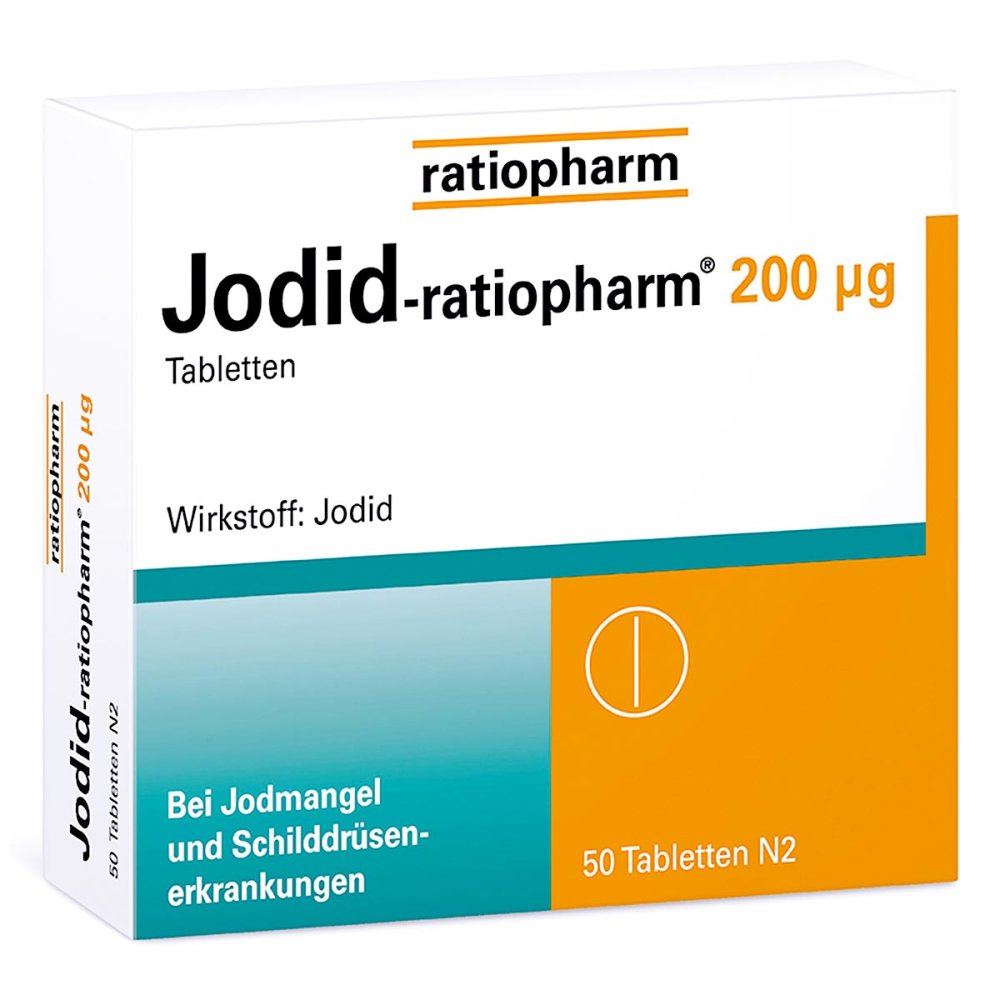 Jodid-Ratiopharm 200 Μg Tabletten (50 stk)