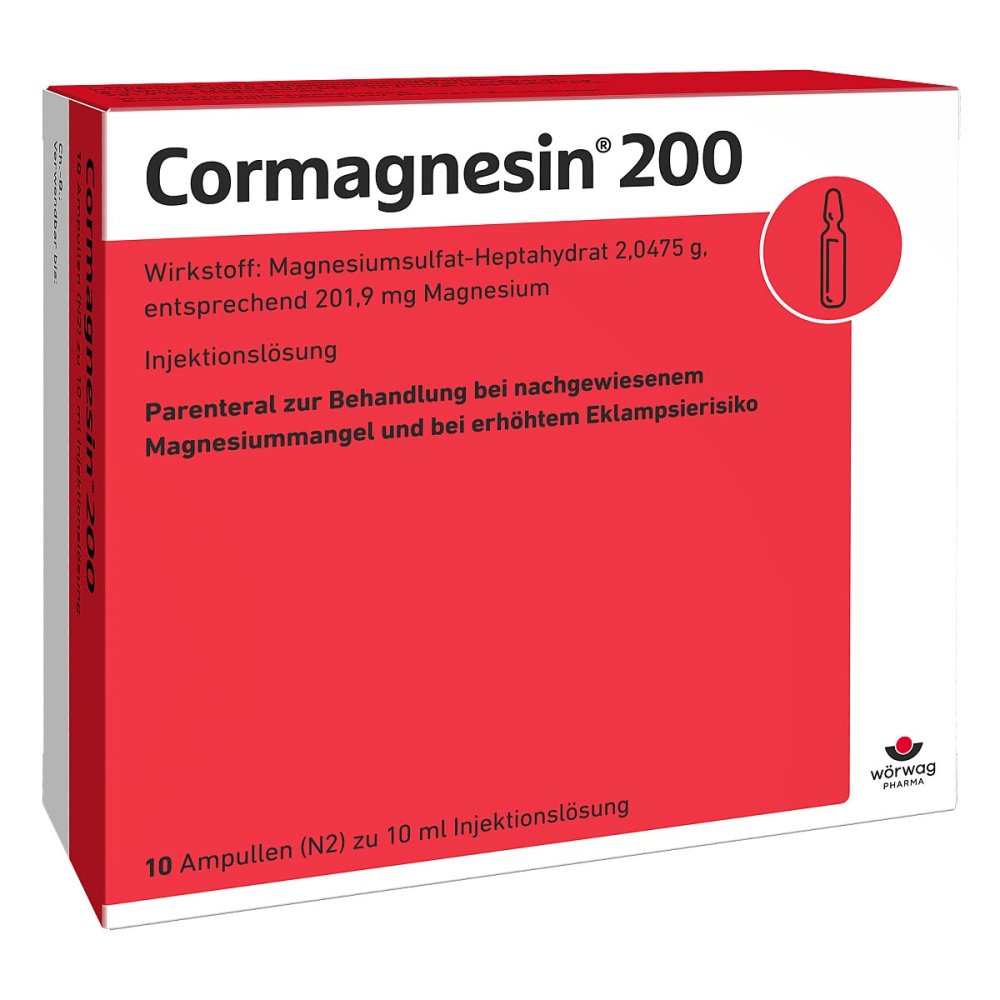 Cormagnesin 200 Ampullen (10X10 ml)