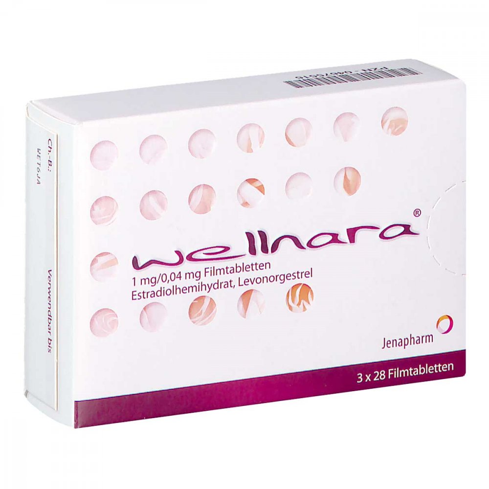 Wellnara 1 Mg/0,04 Mg Filmtabletten (3X28 stk)