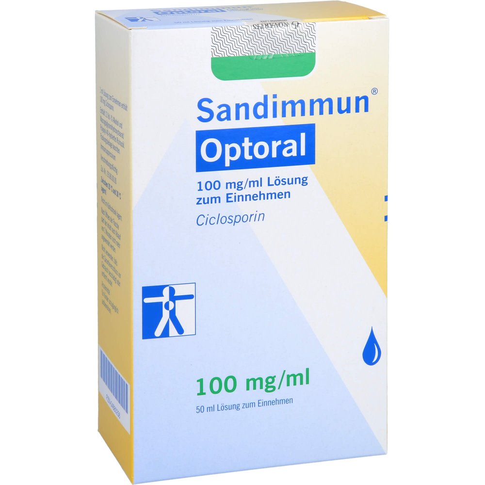Das Produktfoto zeigt Sandimmun Optoral 100 Mg/Ml Lösung Z.Einnehmen (50 ml) PZN 04680256