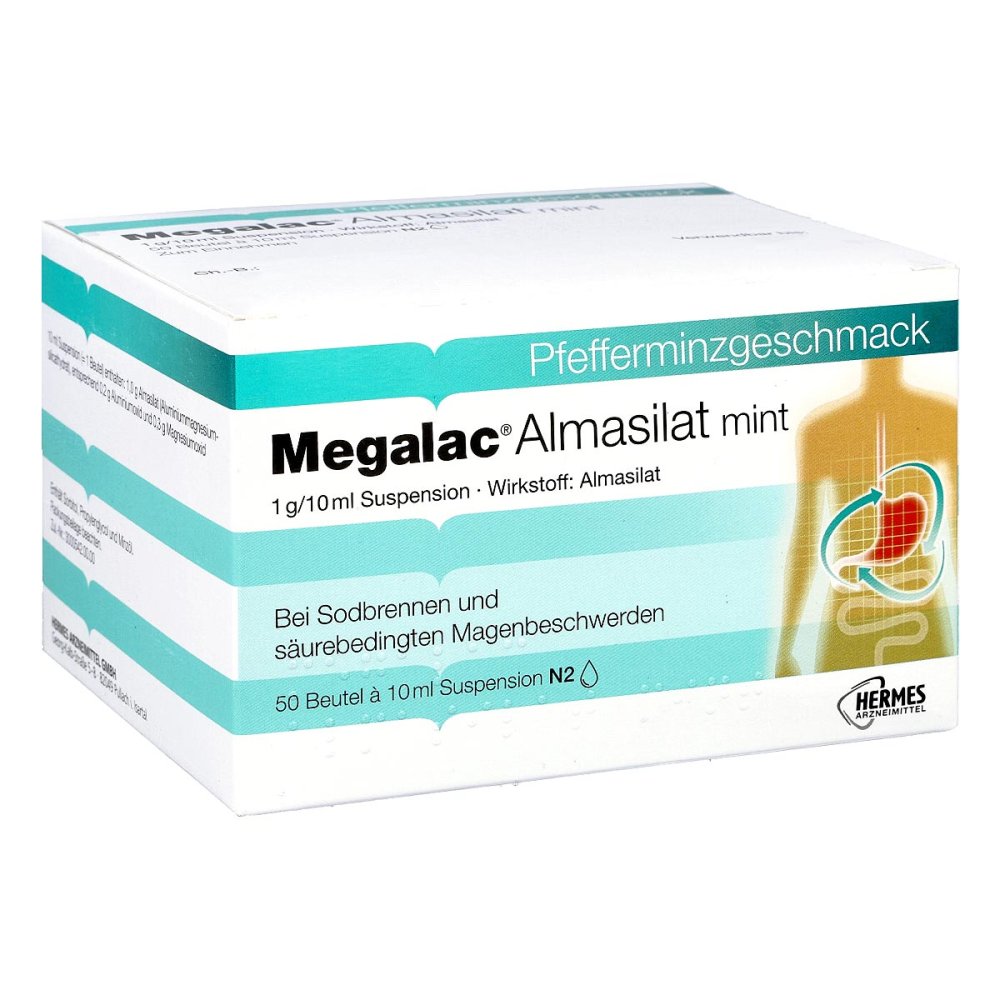 Megalac Almasilat Mint Suspension (50X10 ml)