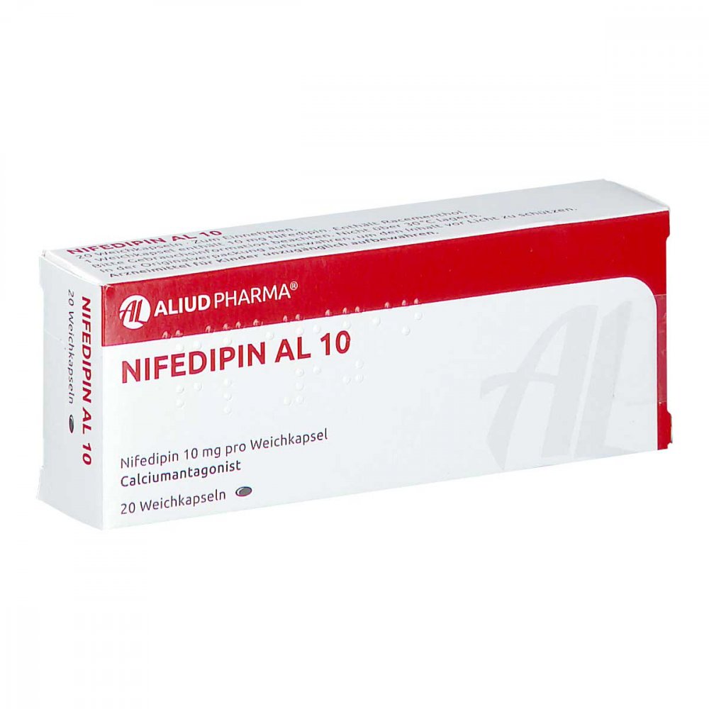 Nifedipin Al 10 Weichkapseln (20 stk)
