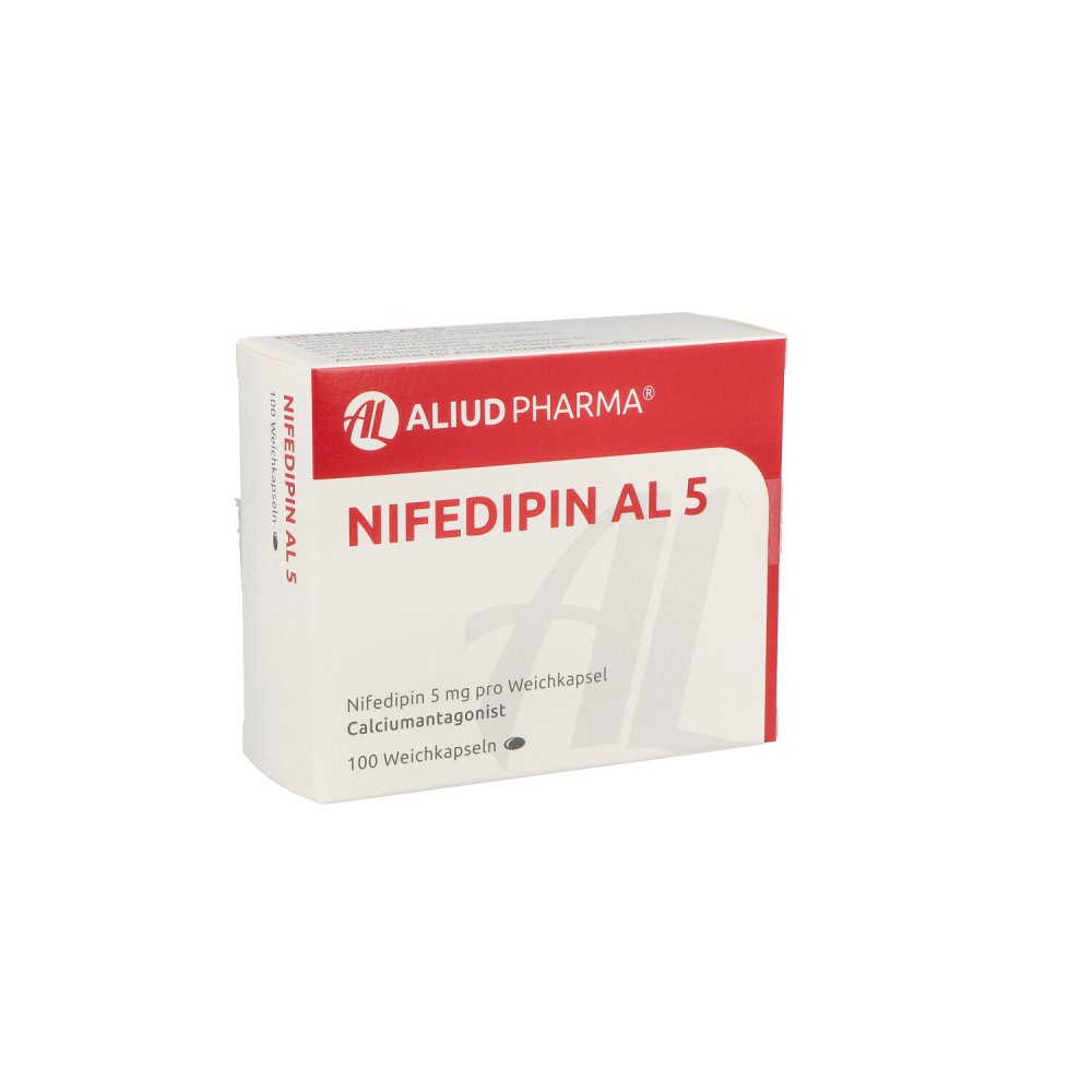 Nifedipin Al 5 Weichkapseln (100 stk)