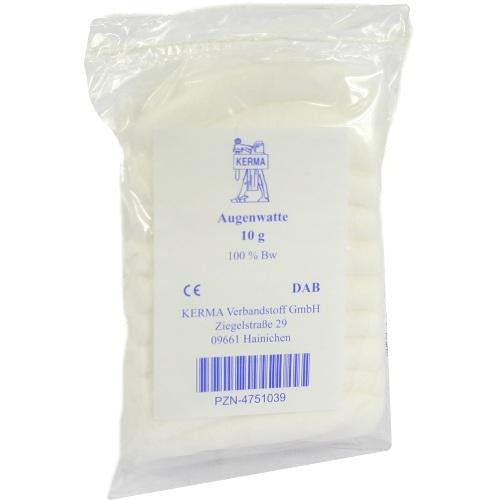 Das Produktfoto zeigt Augenwatte Bw (10 g) PZN 04751039