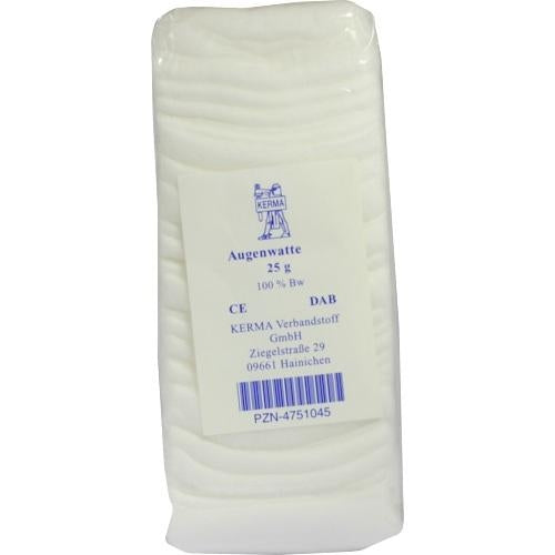 Das Produktfoto zeigt Augenwatte Bw Zickzack Lagen (25 g) PZN 04751045