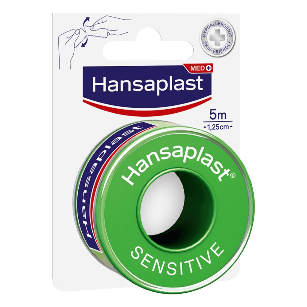 Hansaplast Fixierpfl.Sensitive 1,25 Cmx5 M (1 stk)