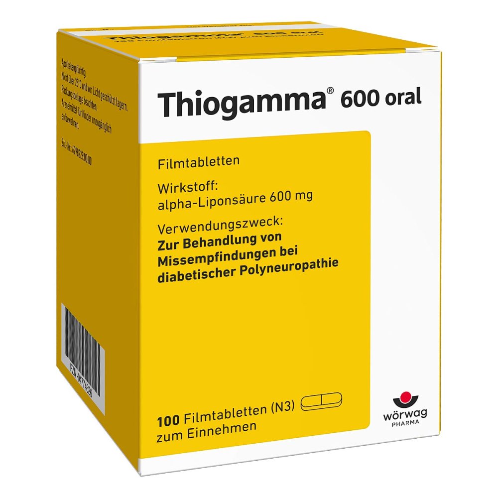 Thiogamma 600 Oral Filmtabletten (100 stk)