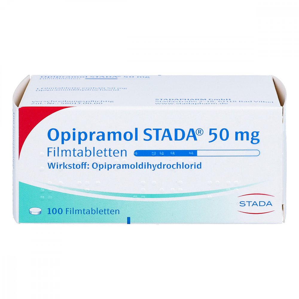 Das Produktfoto zeigt Opipramol Stada 50 Mg Filmtabletten (100 stk) PZN 04775933
