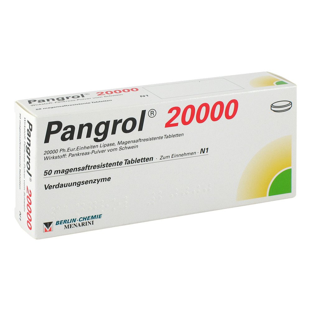 Pangrol 20.000 Magensaftresistente Tabletten (50 stk)