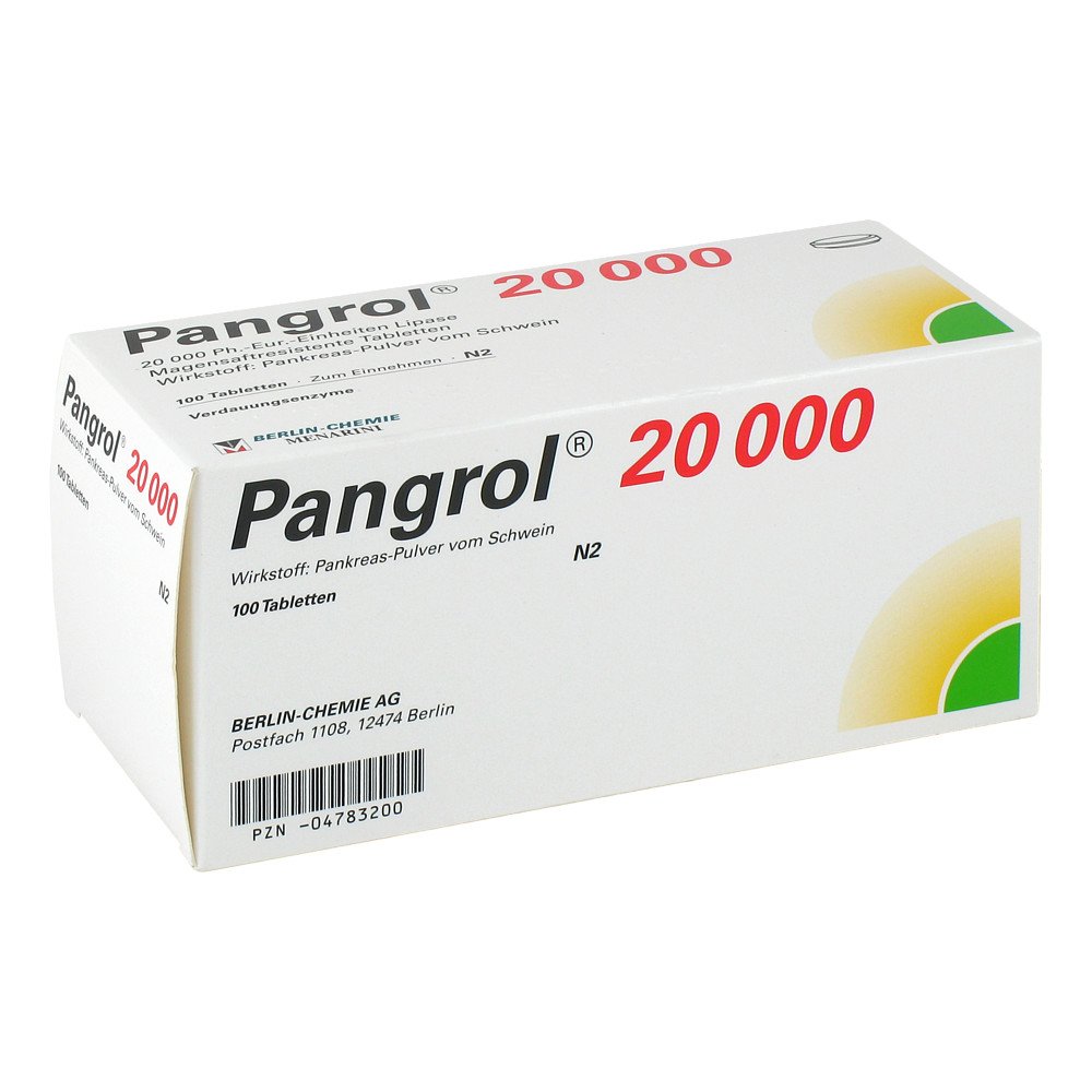 Pangrol 20.000 Magensaftresistente Tabletten (100 stk)