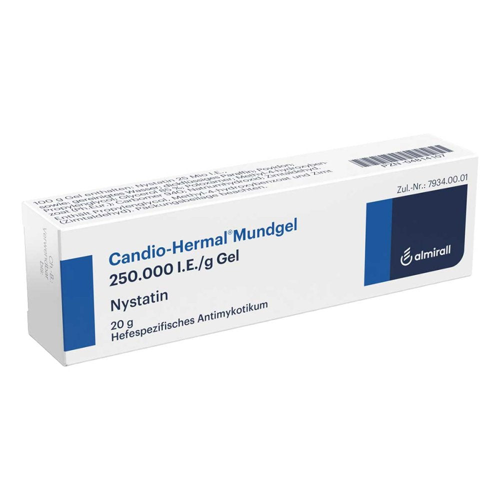 Das Produktfoto zeigt Candio Hermal Mundgel (20 g) PZN 04814107