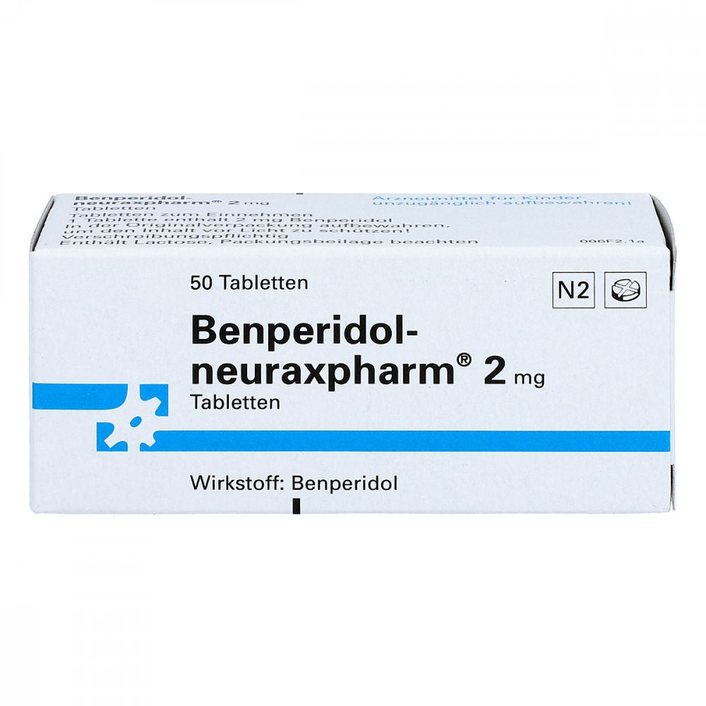 Das Produktfoto zeigt Benperidol-Neuraxpharm 2 Mg Tabletten (50 stk) PZN 04815259