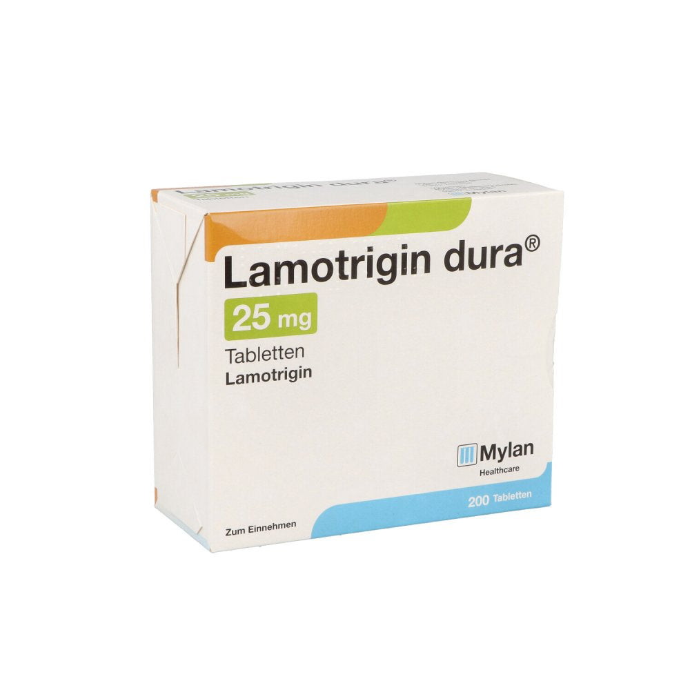 Das Produktfoto zeigt Lamotrigin Dura 25 Mg Tabletten (200 stk) PZN 04826748