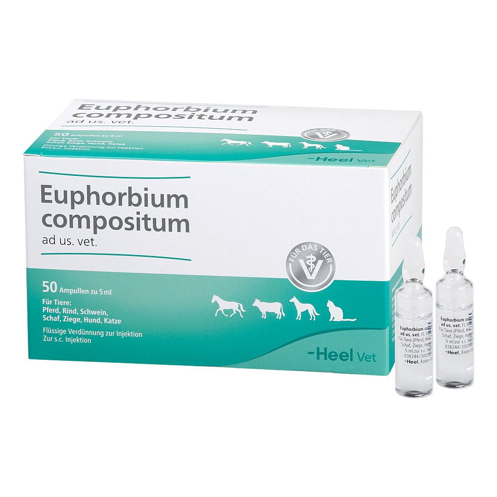 Das Produktfoto zeigt Euphorbium Compositum Ad Us.Vet.Ampullen (50X5 ml) PZN 04826978