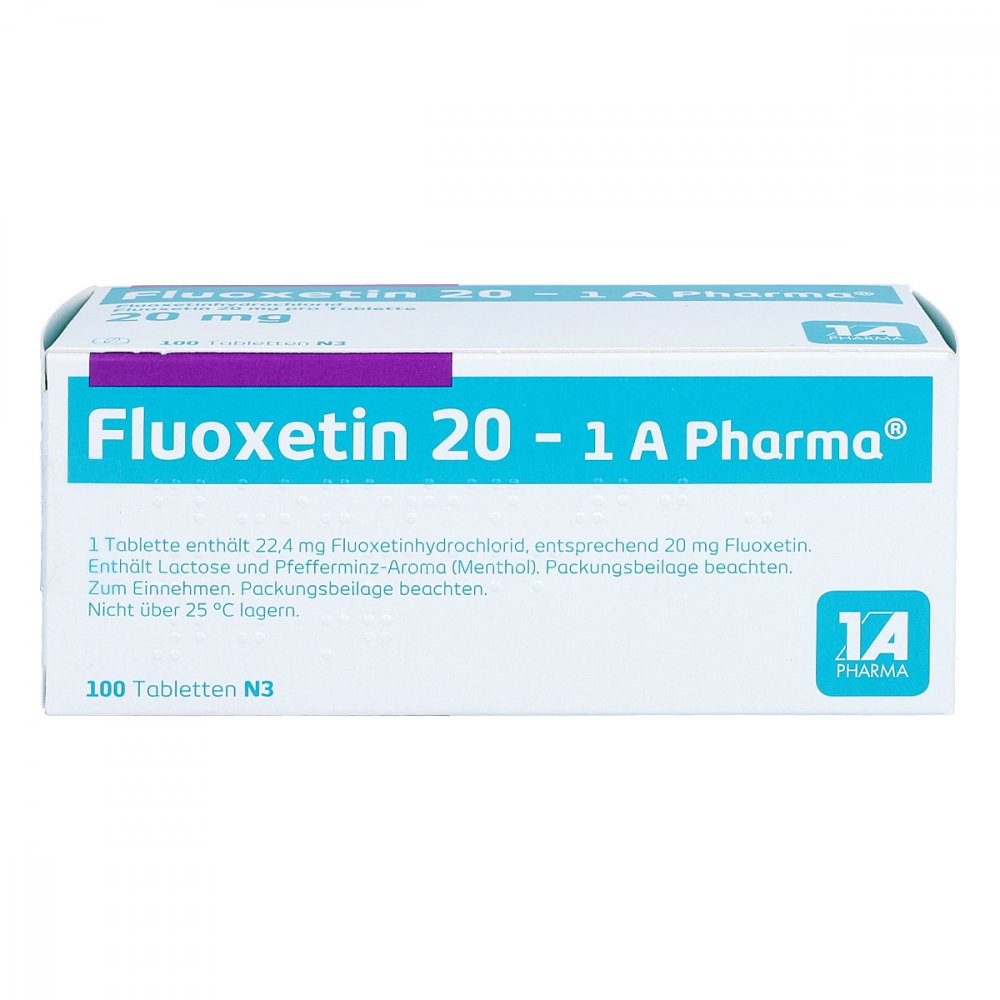 Fluoxetin 20-1a Pharma Tabletten (100 stk)