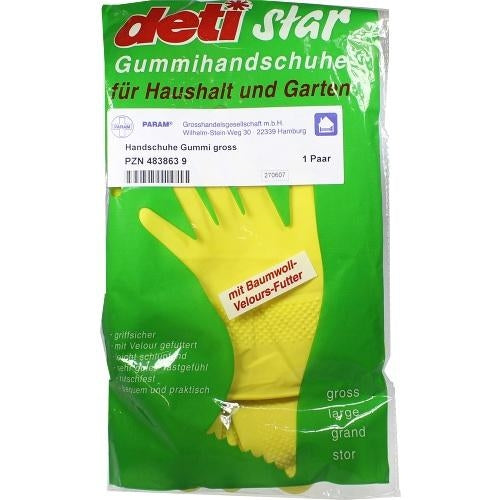 Das Produktfoto zeigt Handschuhe Gummi Groß (2 stk) PZN 04838639