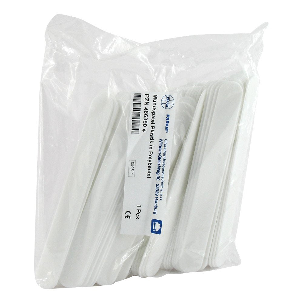 Spatel Mund Plastik (100 stk)