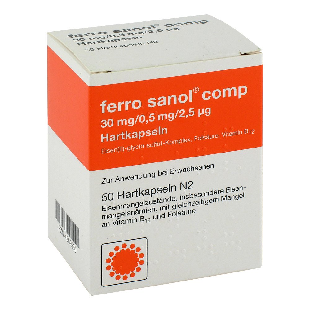 Ferro Sanol Comp. Hartkaps.M.Msr.Überz.Pellets (50 stk)
