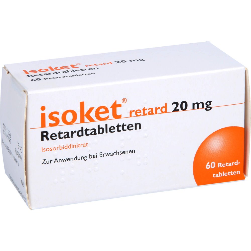 Das Produktfoto zeigt Isoket Retard 20 Mg Retardtabletten (60 stk) PZN 04876999