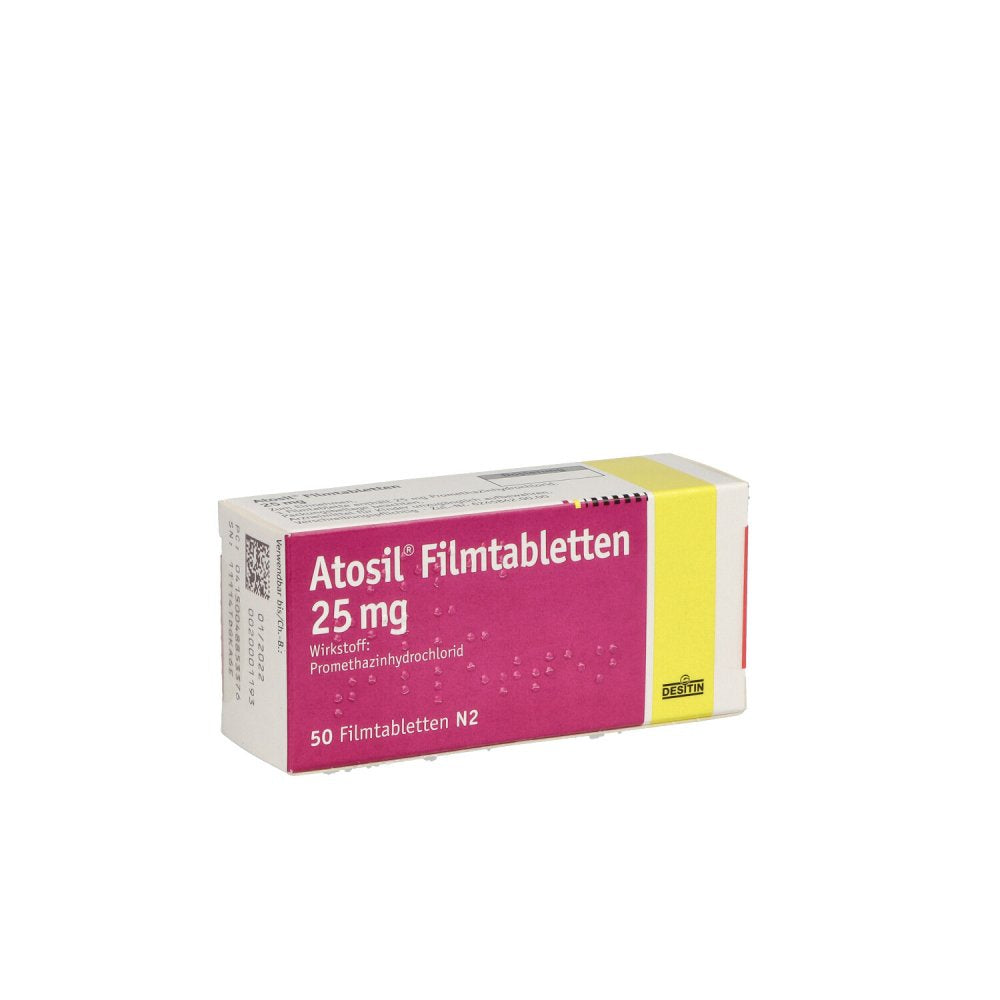 Das Produktfoto zeigt Atosil Filmtabletten (50 stk) PZN 04885337