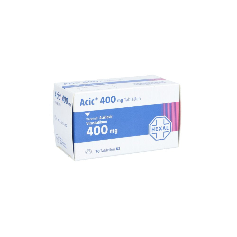 Das Produktfoto zeigt Acic 400 Tabletten (70 stk) PZN 04887738