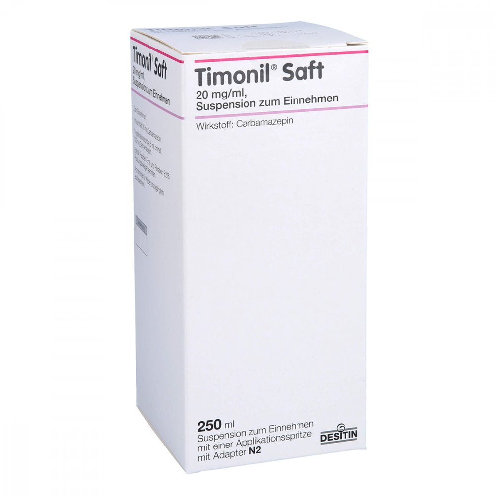 Das Produktfoto zeigt Timonil Saft 20 Mg/Ml Suspension Zum Einnehmen (250 ml) PZN 04897151
