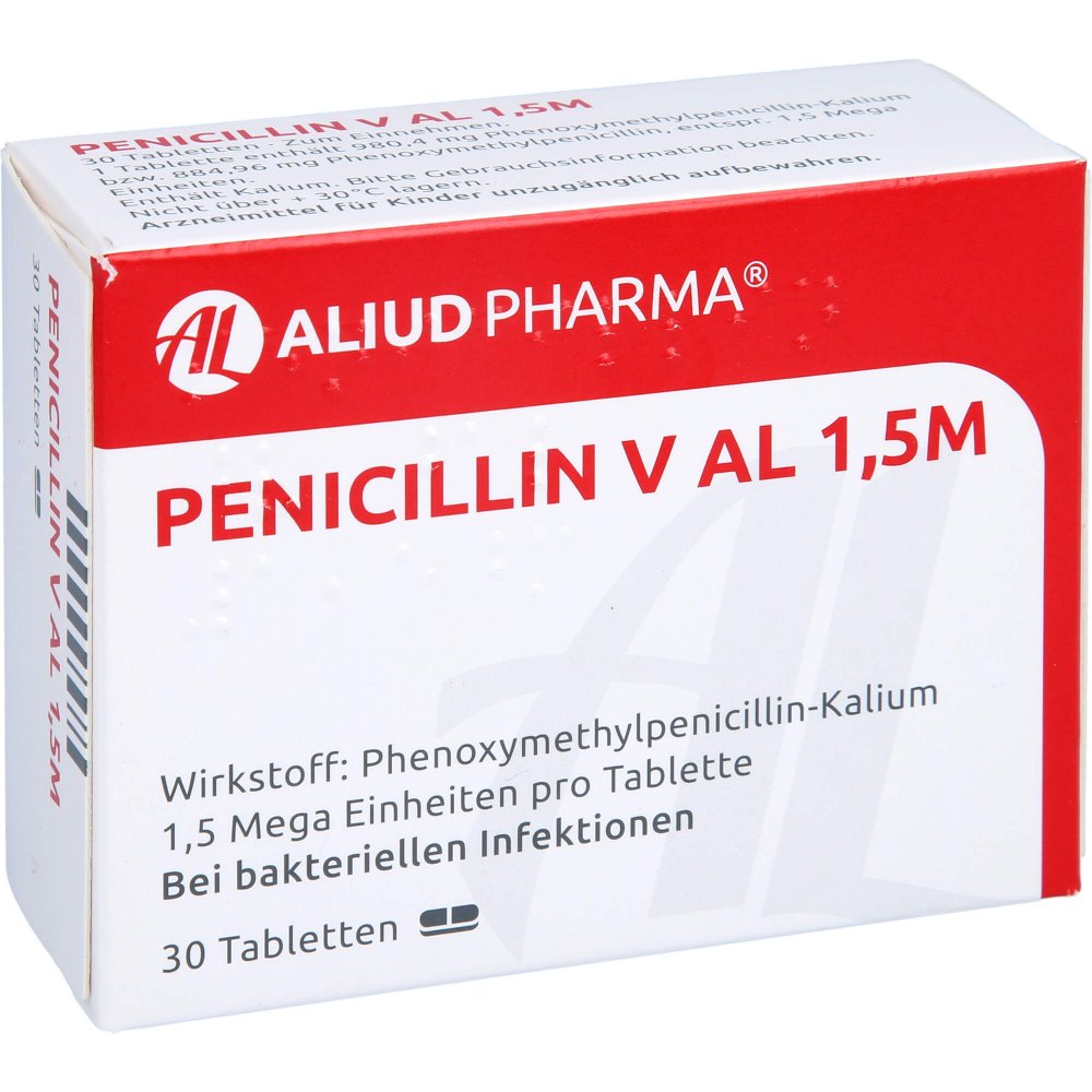 Penicillin V Al 1,5 M Tabletten (30 stk)