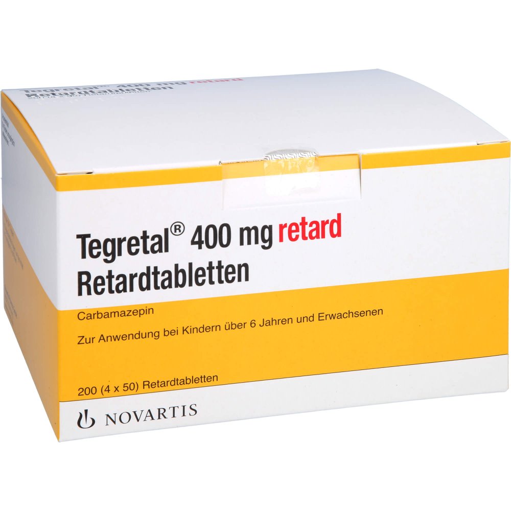 Das Produktfoto zeigt Tegretal 400 Retard Tabl. (200 stk) PZN 04922995