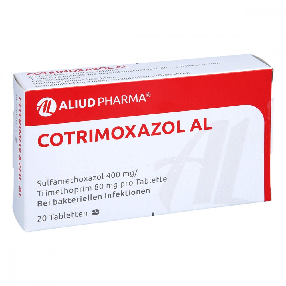 Das Produktfoto zeigt Cotrimoxazol Al 400/80 Tabletten (20 stk) PZN 04930606