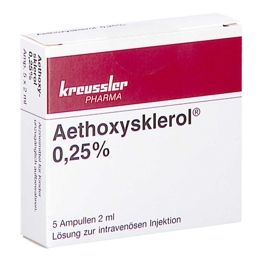 Aethoxysklerol 0,25% Injektionslösung (5X2 ml)
