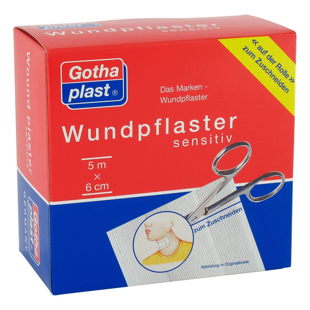 Das Produktfoto zeigt Gothaplast Wundpfl.Sensitiv 6 Cmx5 M (1 stk) PZN 04951229