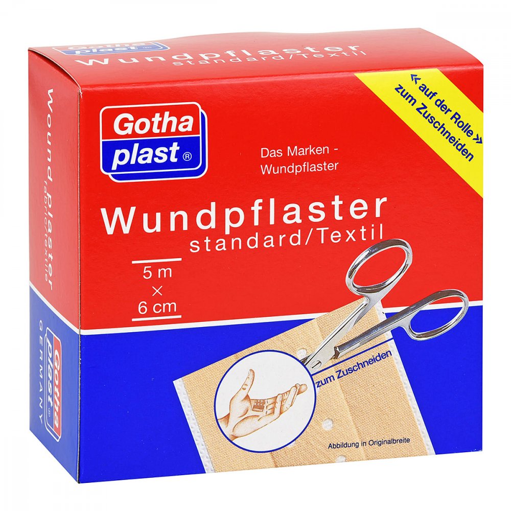 Das Produktfoto zeigt Gothaplast Wundpfl.Stand.6 Cmx5 M Rolle (1 stk) PZN 04951330