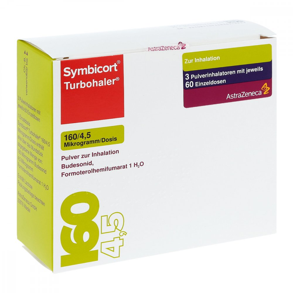 Symbicort Turbohaler 160/4,5 Μg/Dosis 60 Ed (3 stk)