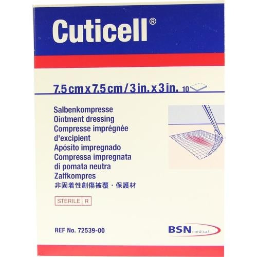 Cuticell Salbenkompressen 7,5x7,5 Cm (10 stk)