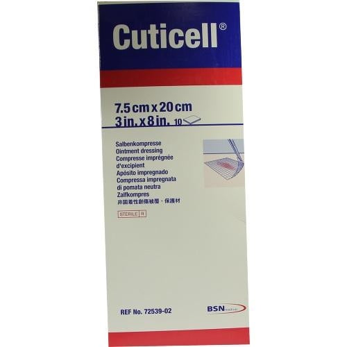 Cuticell Salbenkompressen 7,5x20 Cm (10 stk)
