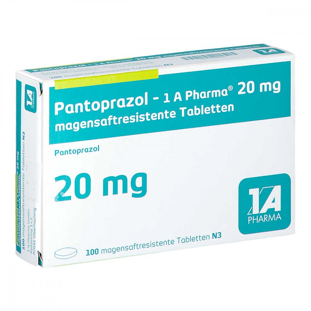 Pantoprazol-1a Pharma 20 Mg Magensaftres.Tabletten (100 stk)