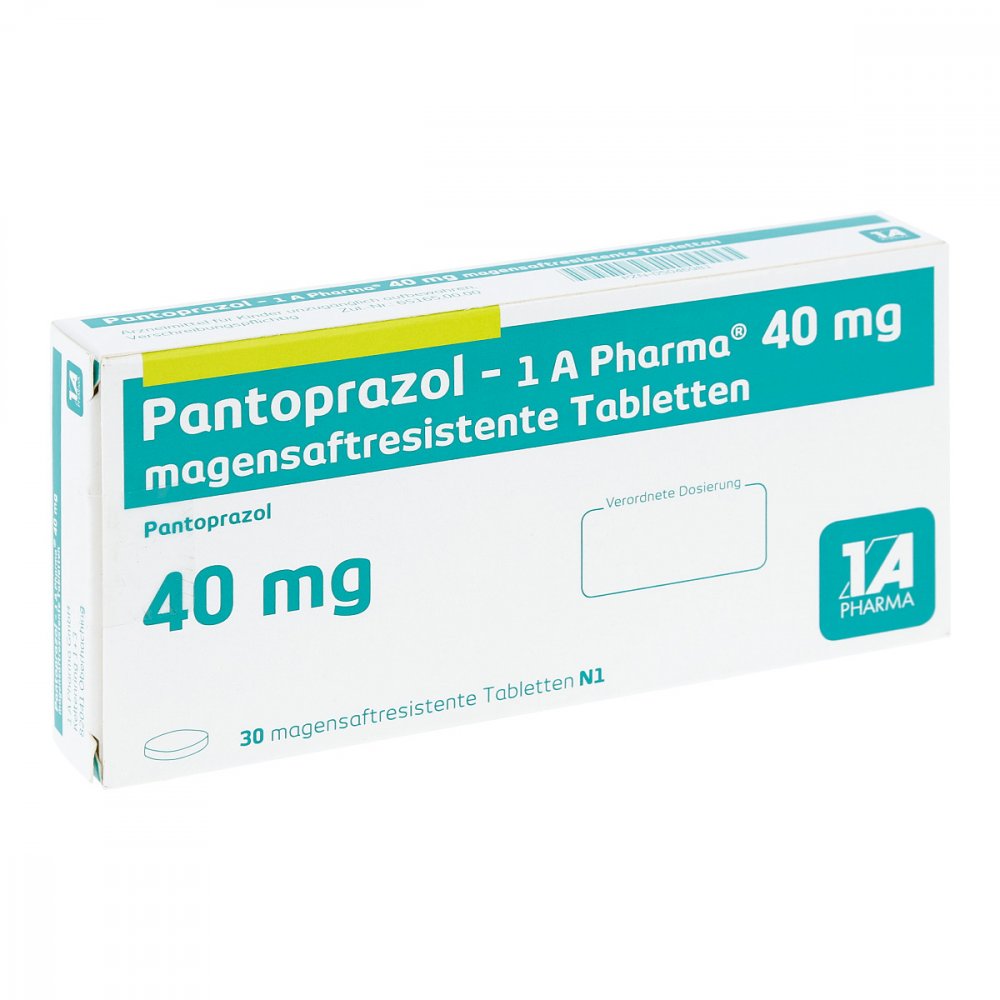 Pantoprazol-1a Pharma 40 Mg Magensaftres.Tabletten (30 stk)